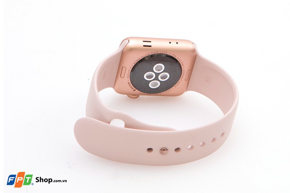 Apple Watch Series 3 GPS 38mm, viền nhôm, dây màu hồng